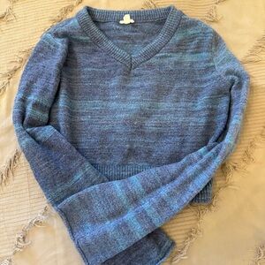 Blue Cropped Sweater